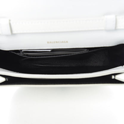Balenciaga Grained Calfskin Logo Print Ville Day Bag XS White 5 of 9