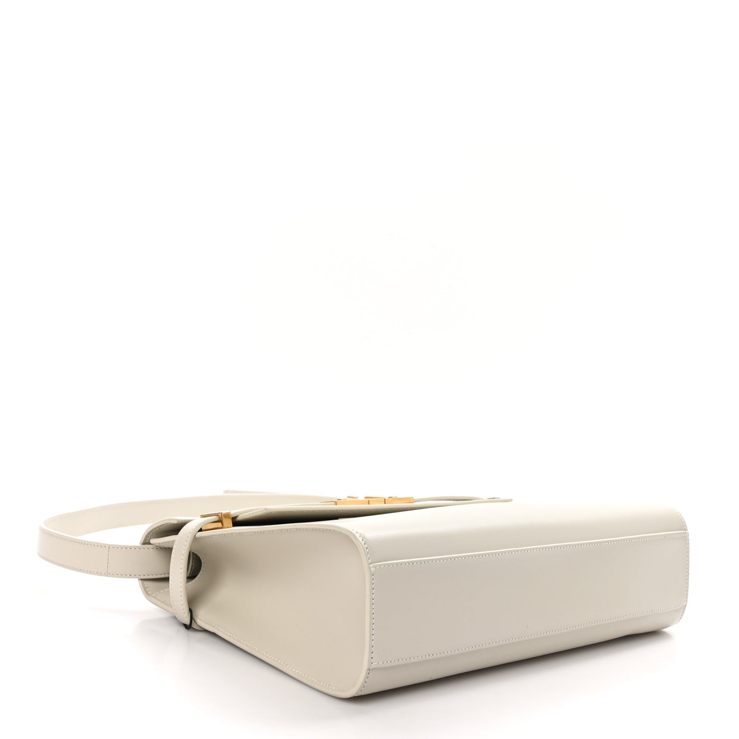 Smooth Calfskin Manhattan Shoulder Bag Ivory