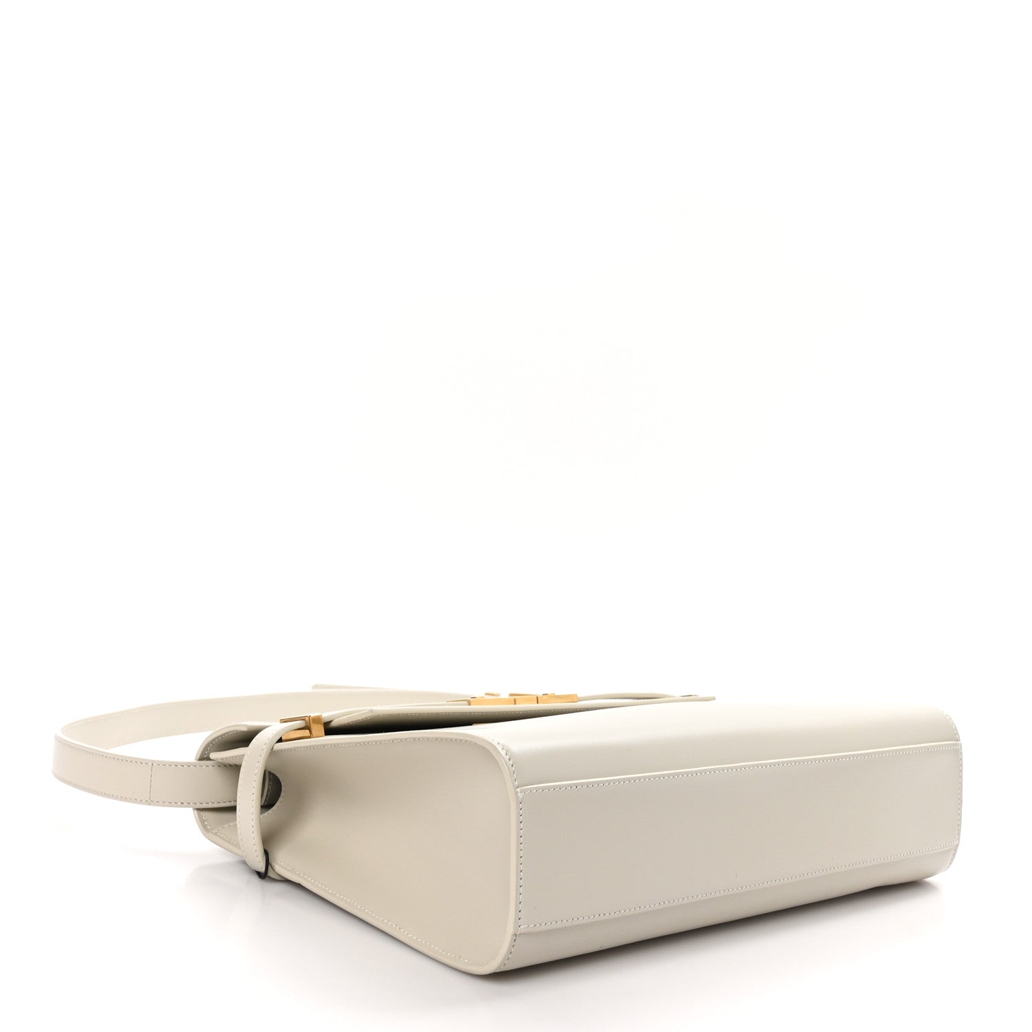 Saint Laurent Smooth Calfskin Manhattan Shoulder Bag Ivory 4 of 11