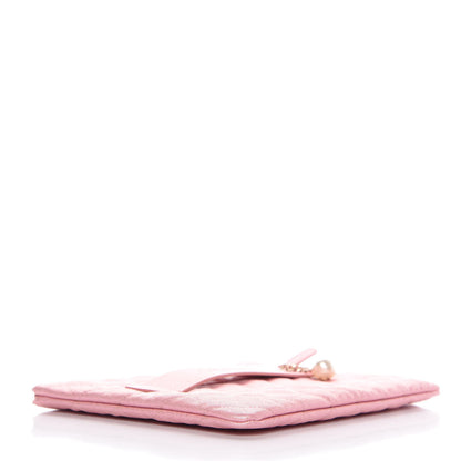 Chanel Iridescent Caviar Medium Night by the C Pouch Clutch Rose Pink 4 of 8