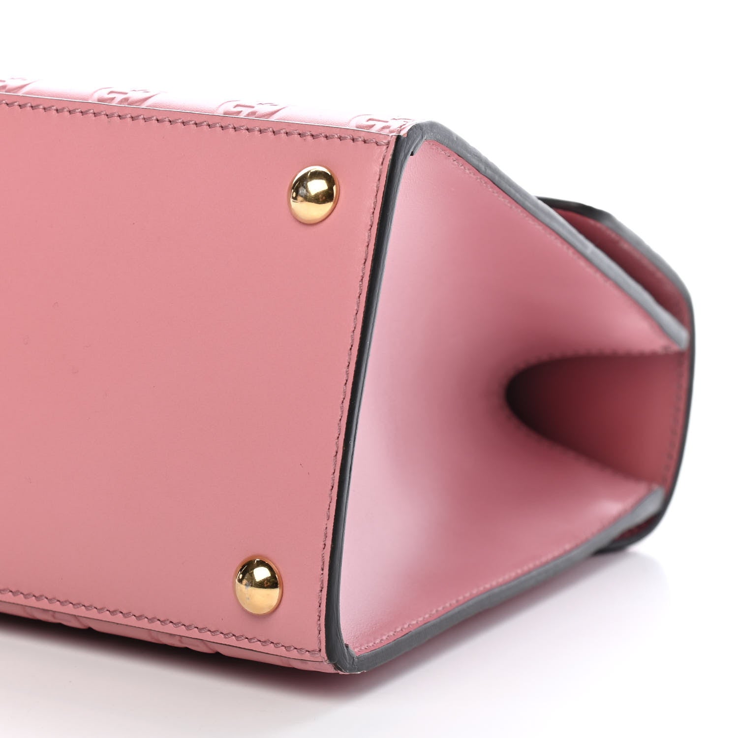 Gucci Guccissima Signature Small Padlock Top Handle Bag Rose Baby Candy 8 of 8