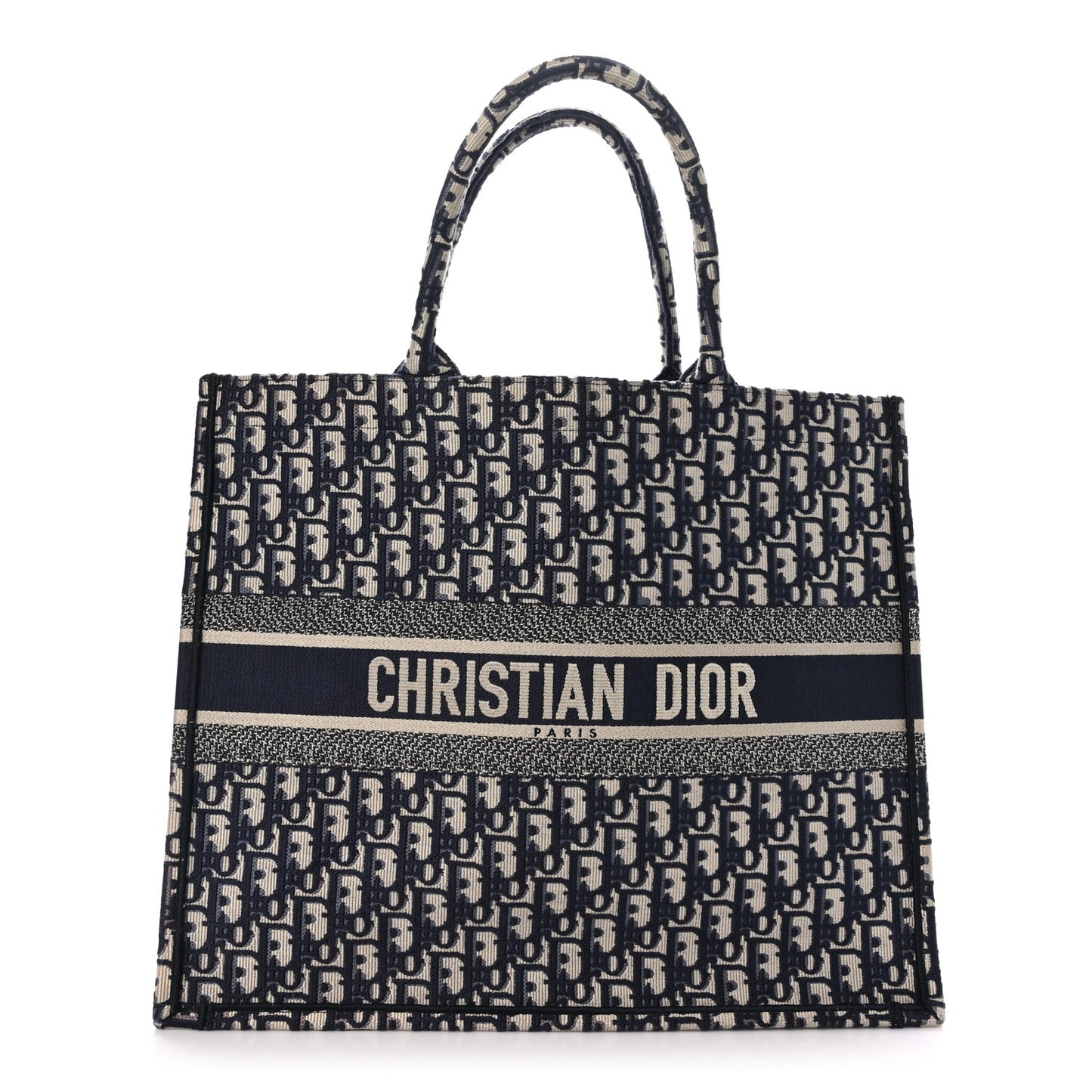 Oblique Large Book Tote Blue Multicolor