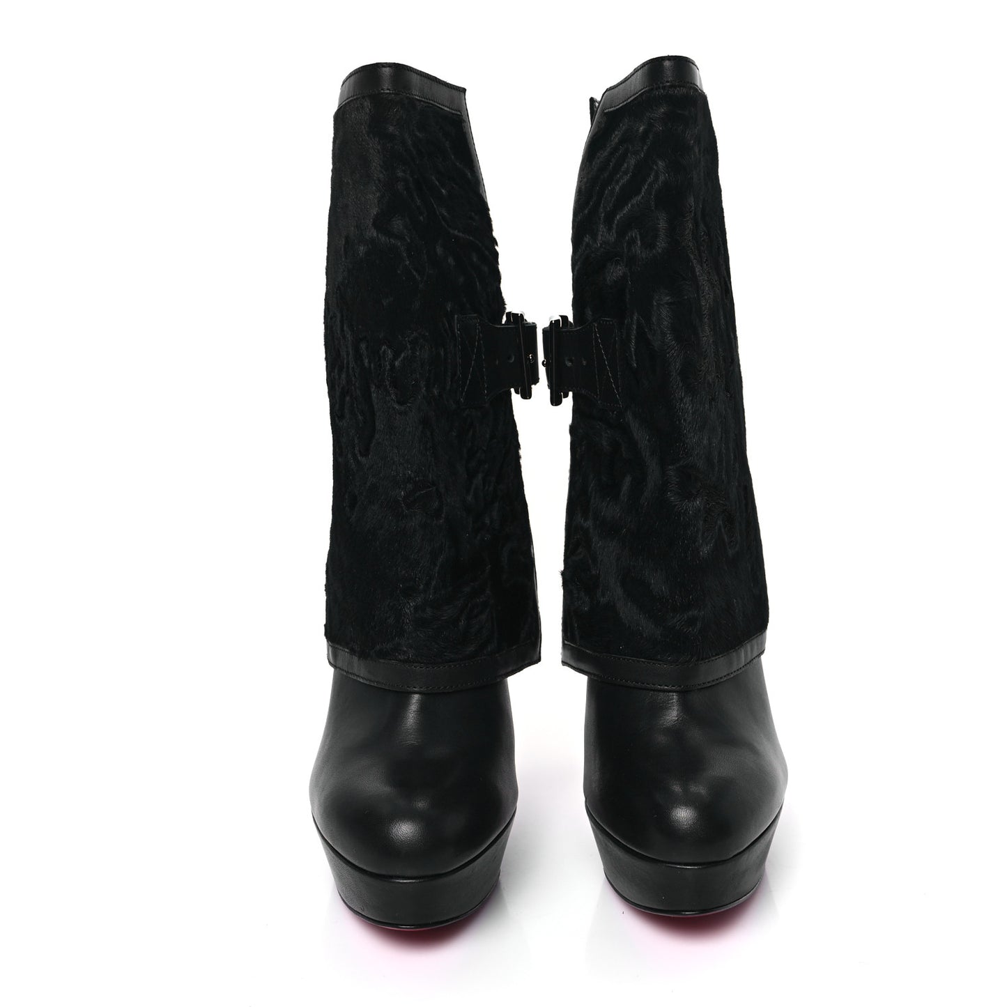 Calfskin Karkoul Armony 140 Ankle Boots 39 Black