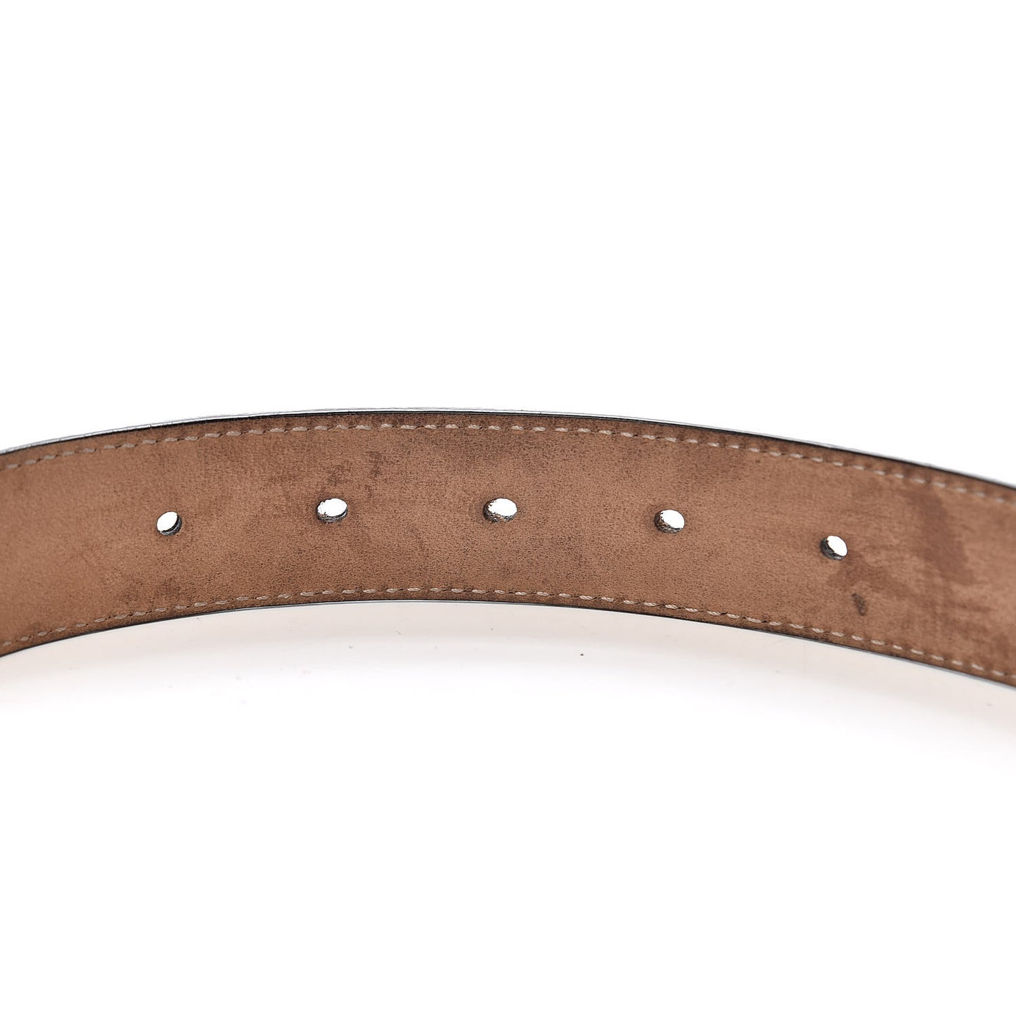 Calfskin Crystal Interlocking G Belt 80 32 Black