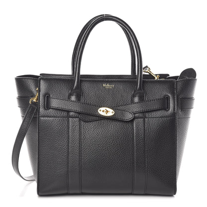 Mulberry Classic Grain Small Bayswater Zip Tote Black 1 of 9
