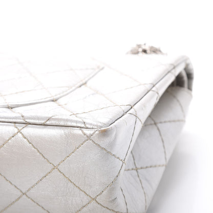 Chanel Metallic Aged Calfskin Quilted 2.55 Reissue 226 Flap Silver 16 of 17