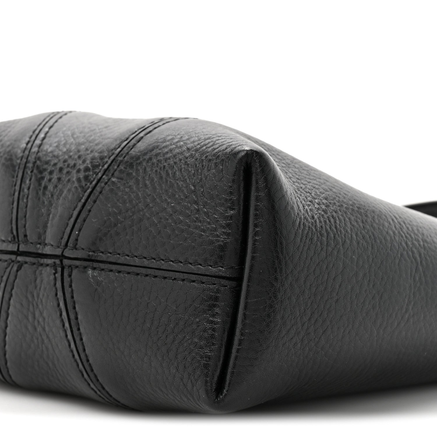 Chloe Grained Calfskin Small Spin Tote Black 9 of 10