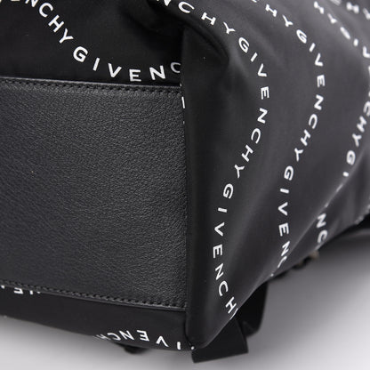 Givenchy Nylon Waves Print Urban Backpack Black White 10 of 12