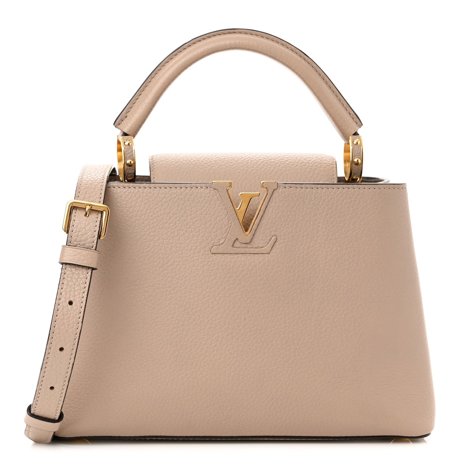 Louis Vuitton Taurillon Capucines BB Galet 1 of 9