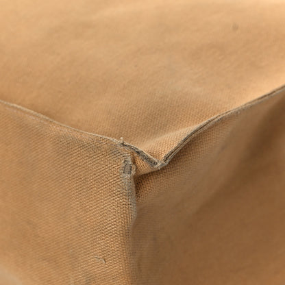 Chanel Canvas CC Logo Shopping Tote Beige 10 of 17