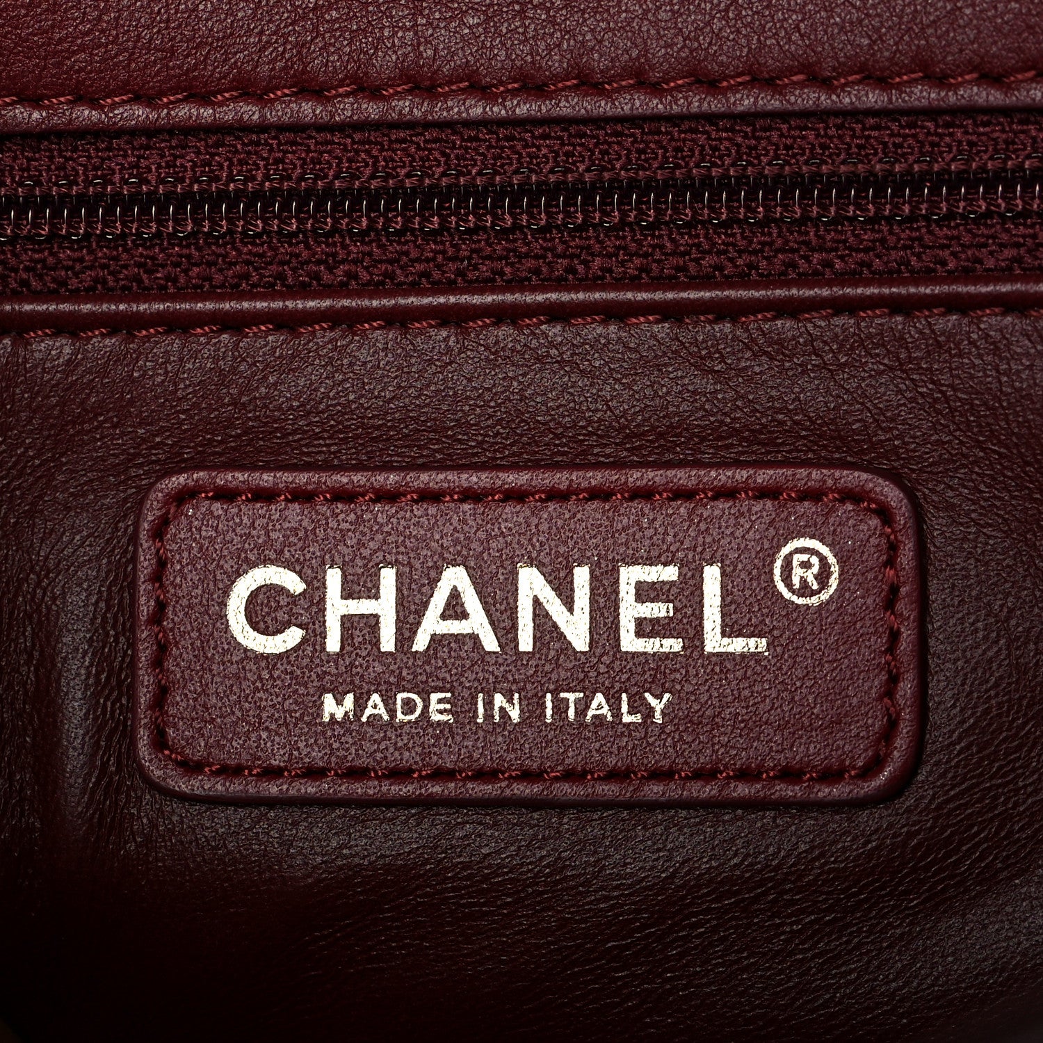 Chanel Lambskin Quilted Chain Backpack Burgundy 6 of 10