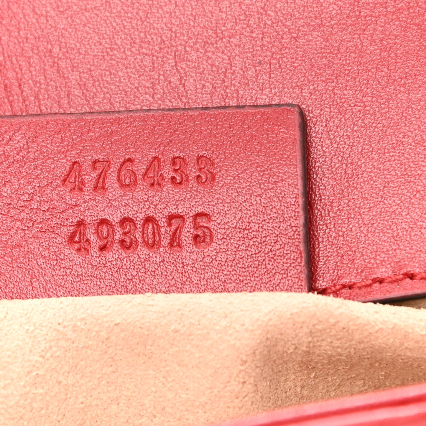 Calfskin Matelasse Super Mini GG Marmont Shoulder Bag Hibiscus Red