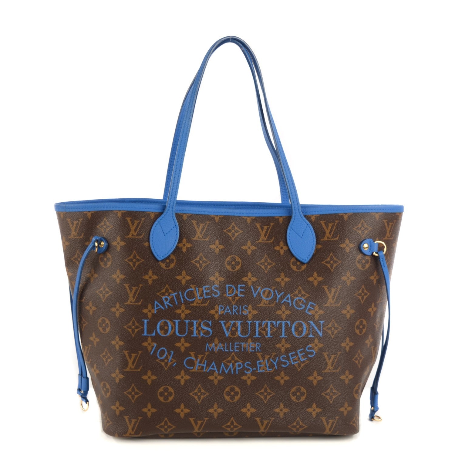 Louis Vuitton Monogram Articles de Voyage Ikat Neverfull MM Grand Blue 1 of 7