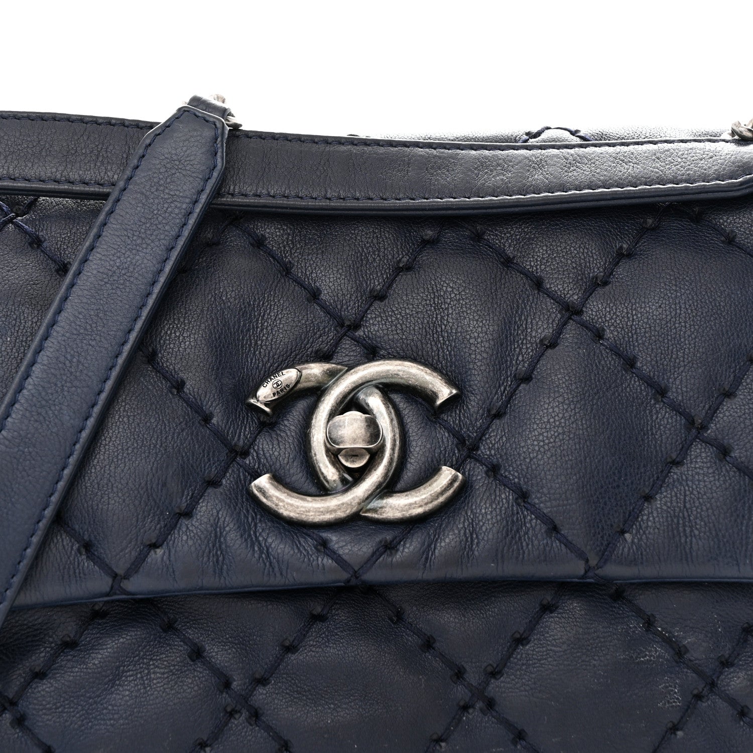 Chanel Calfskin Love Me Tender Flap Navy 8 of 11