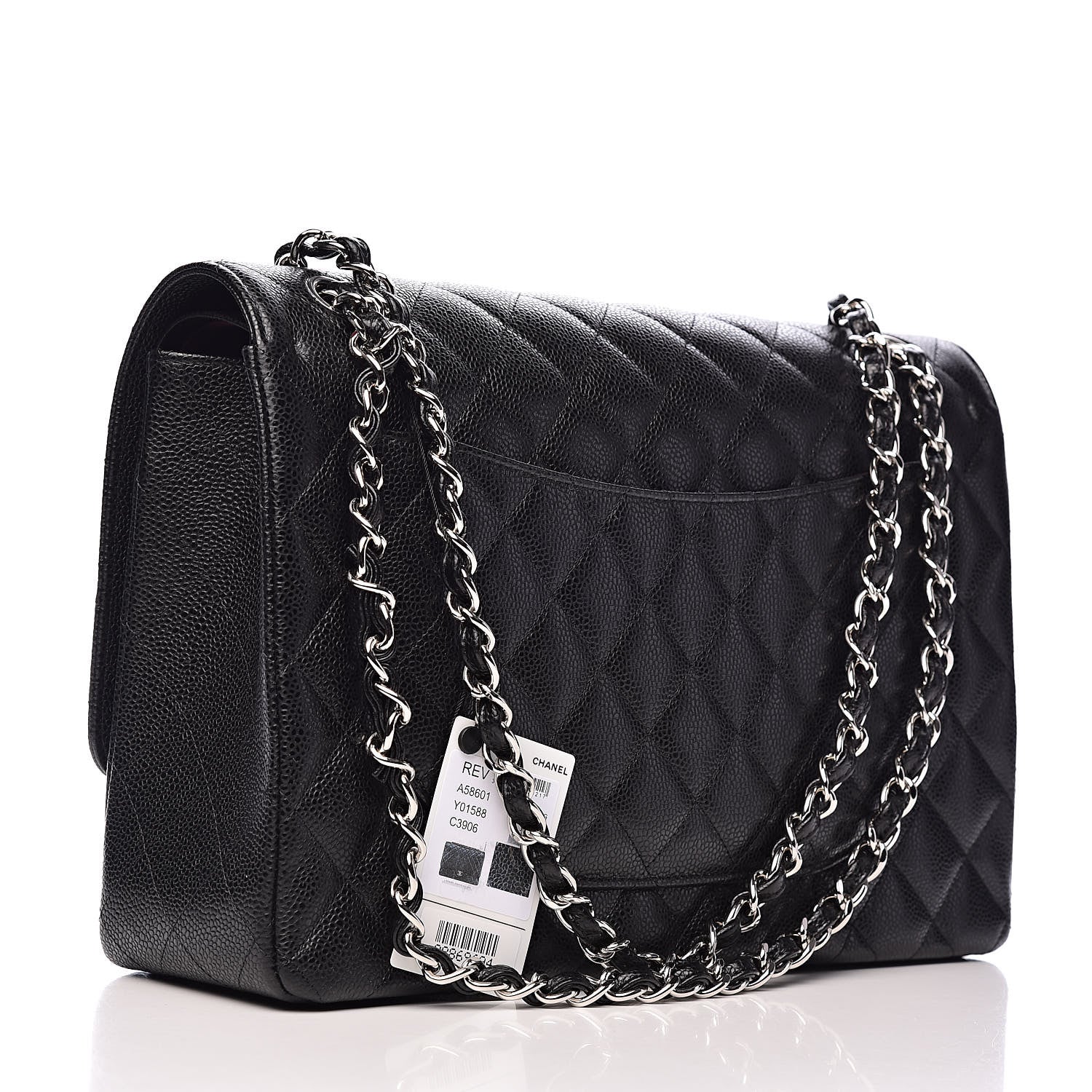 Chanel Caviar Quilted Maxi Double Flap Black 3 of 12