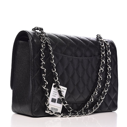 Chanel Caviar Quilted Maxi Double Flap Black 3 of 12