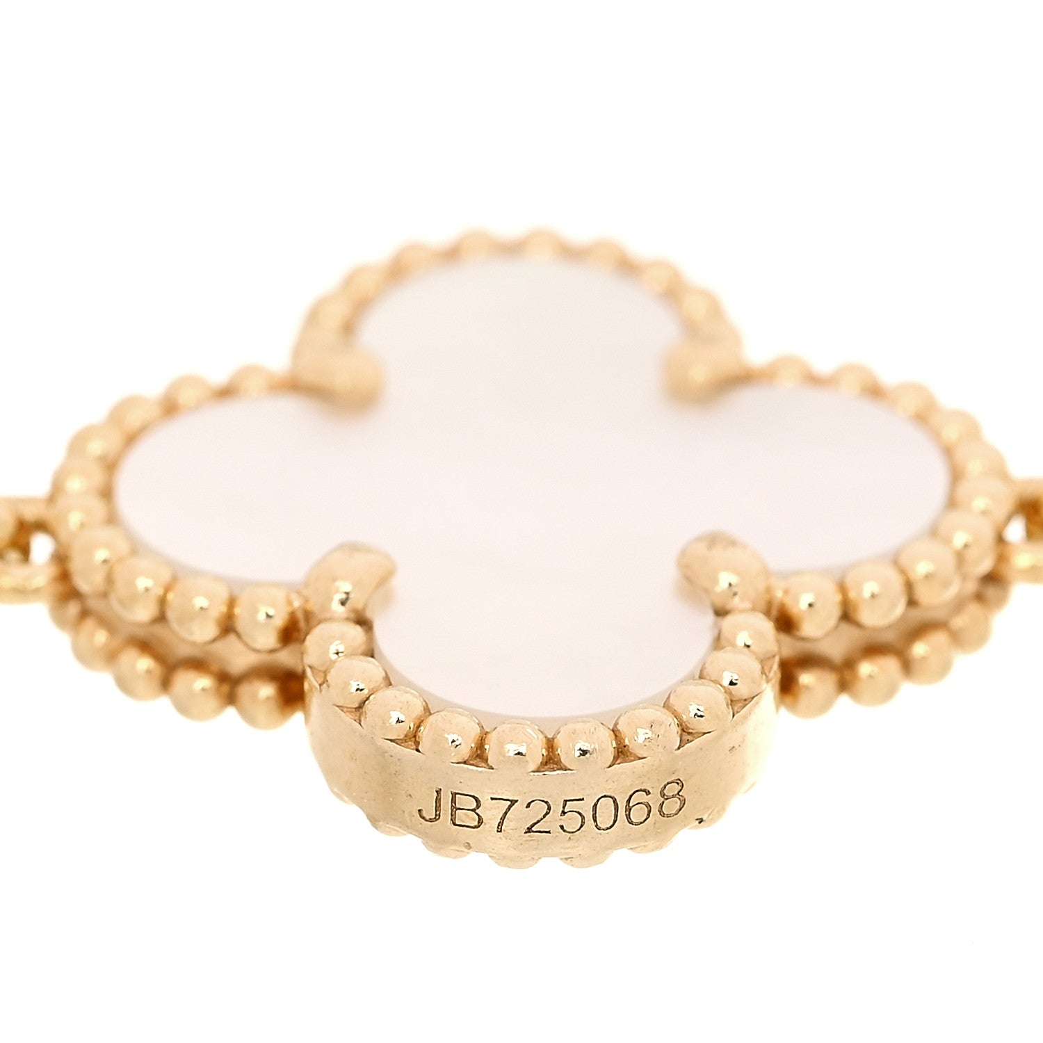 Van Cleef & Arpels 18K Yellow Gold Mother of Pearl 5 Motifs Vintage Alhambra Bracelet 5 of 7