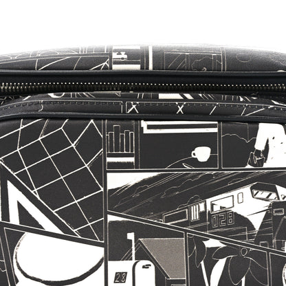 Prada X JAMES JEAN Calfskin Comic Print Belt Bag Black 7 of 9