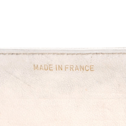 Chanel Caviar Chevron Jumbo Flap White 7 of 10