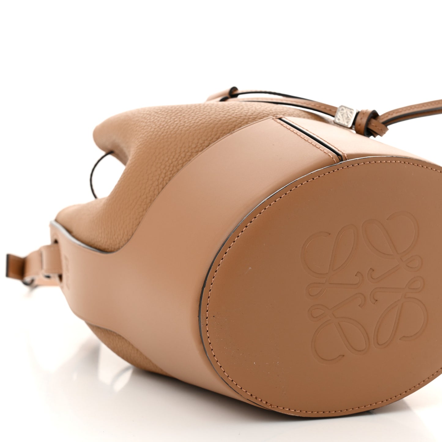 Calfskin Small Balloon Bucket Bag Toffee