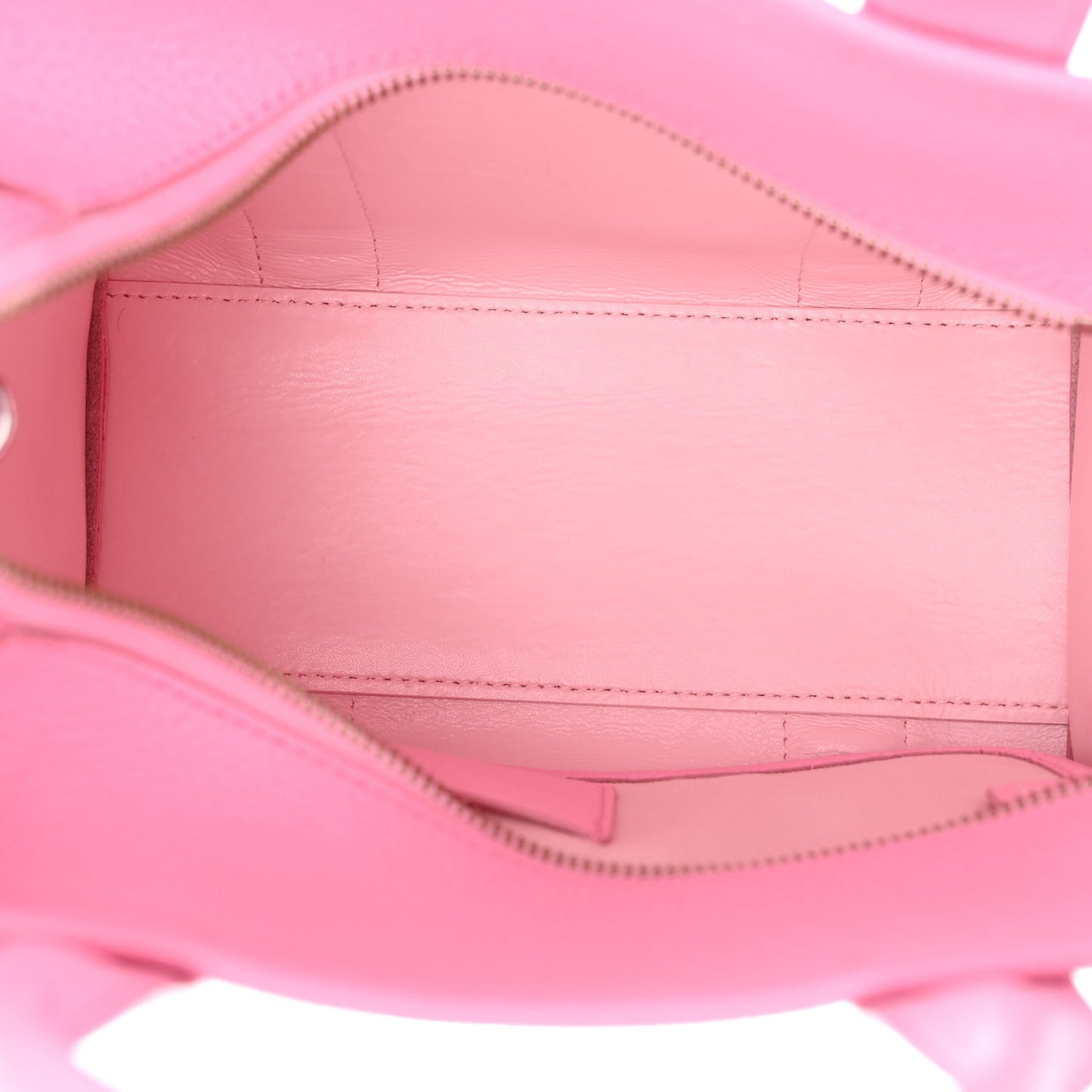 Grained Calfskin Small The Tote Bag Candy Pink