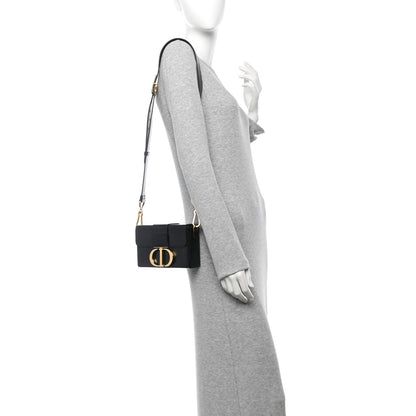Christian Dior Crackled Lambskin 30 Montaigne Box Bag Black 2 of 14