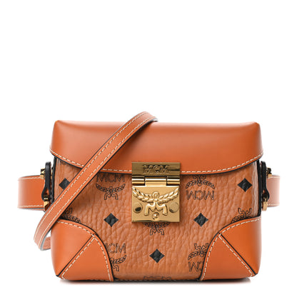 MCM Visetos Soft Berlin Convertible Belt Bag Cognac 1 of 4