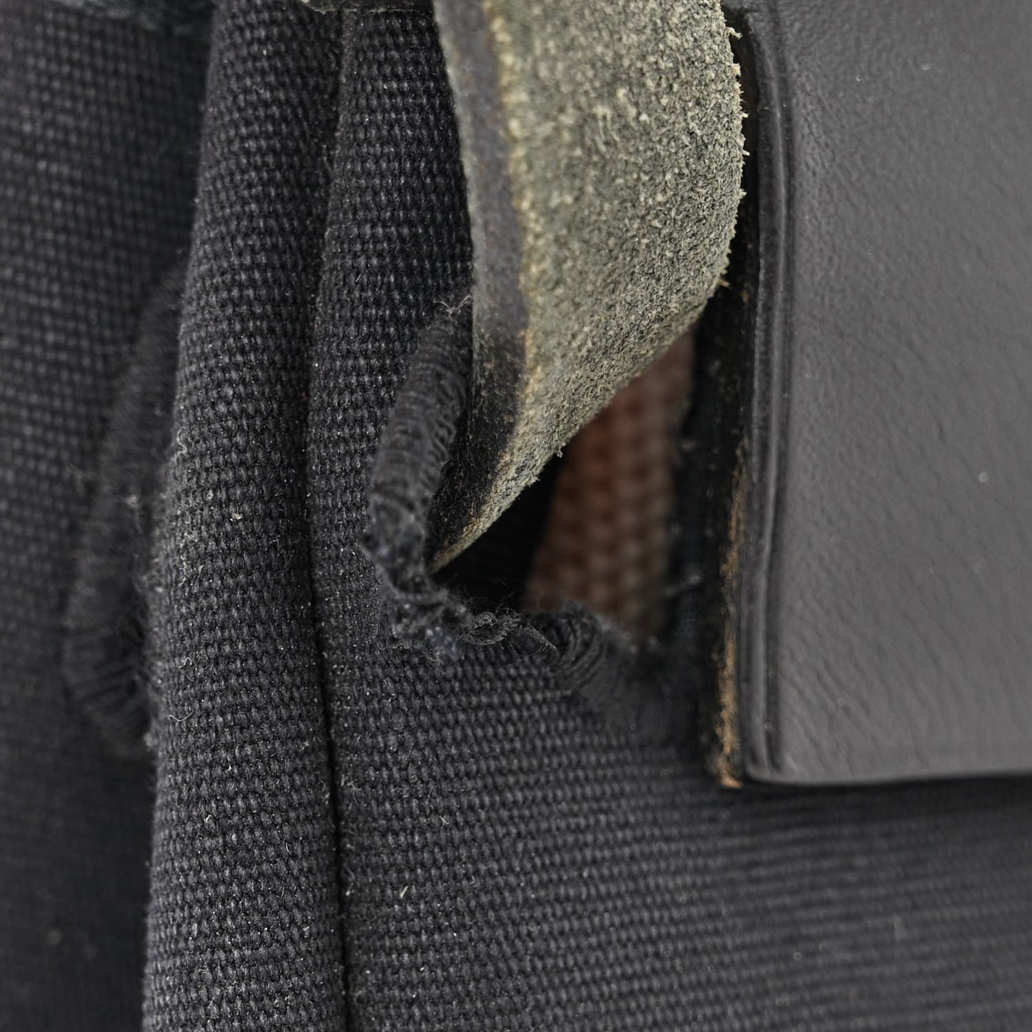Toile Vache Calfskin Herbag 30 Black