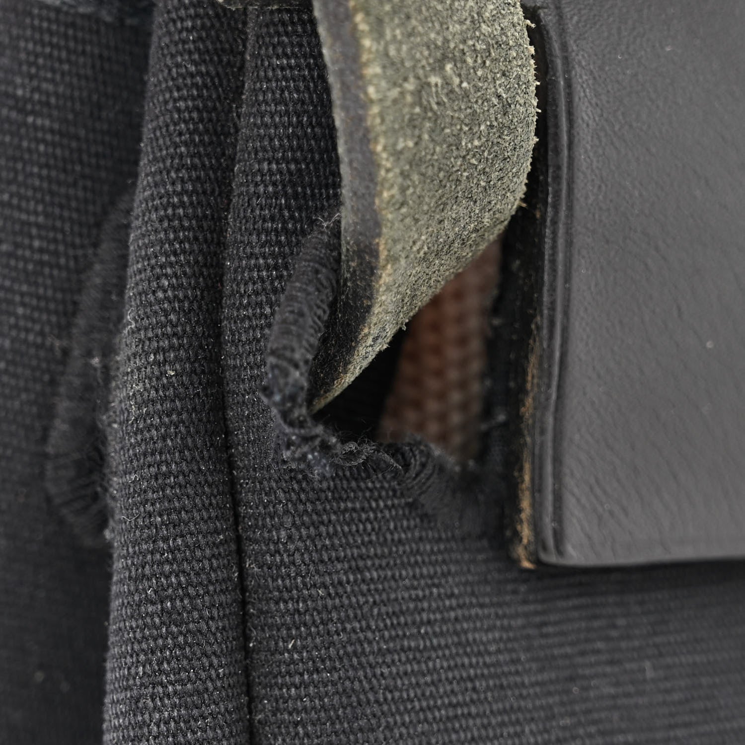 Hermes Toile Vache Calfskin Herbag 30 Black 13 of 13