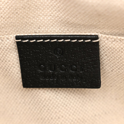 Gucci Jacquard Black Denim GG Monogram Textured Dollar Calfskin Mini Ophidia Shoulder Bag Black Ivory 6 of 10