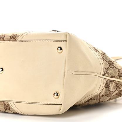 Gucci Monogram Medium New Britt Tote Off White 9 of 10