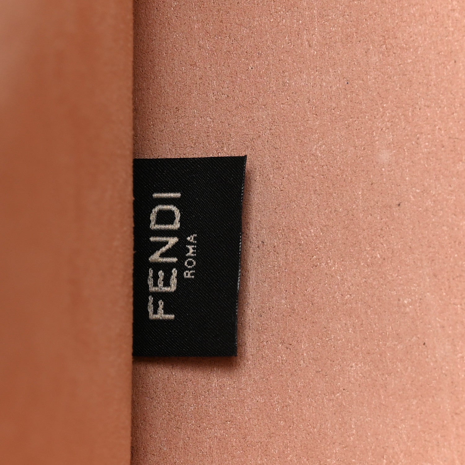 Fendi Vitello Cher Plexiglass Logo Debossed Medium Sunshine Shopper Tote Light Rose 6 of 11