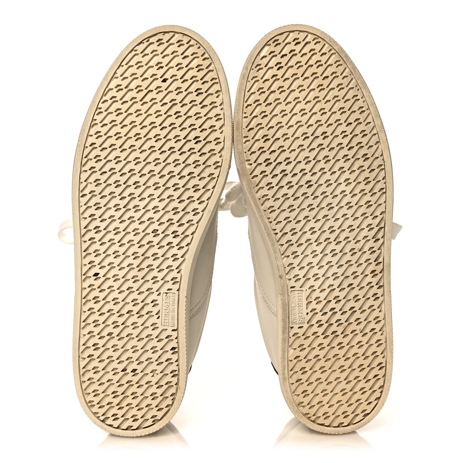 Hermes Calfskin Lizard Womens Quicker Sneakers 35 White Bordeaux 5 of 15