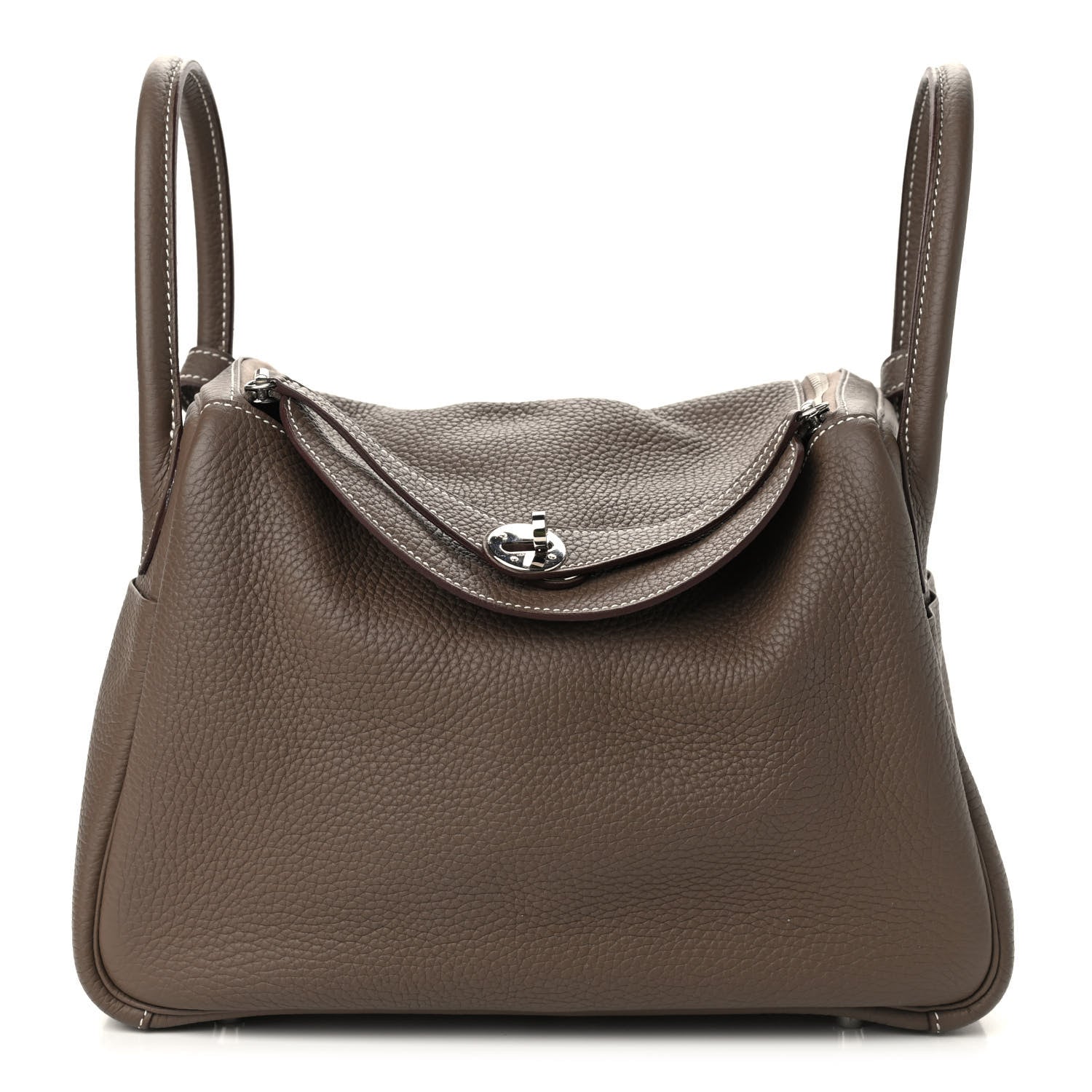 Hermes Taurillon Clemence Lindy 30 Etoupe 1 of 9