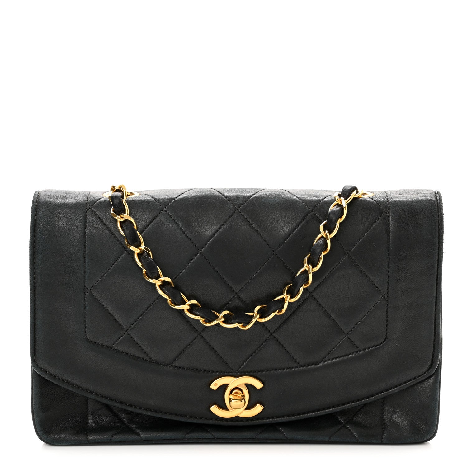 Chanel Lambskin Quilted Small Single Flap Black 1 of 11