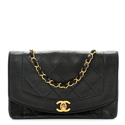 Chanel Lambskin Quilted Small Single Flap Black 1 of 11
