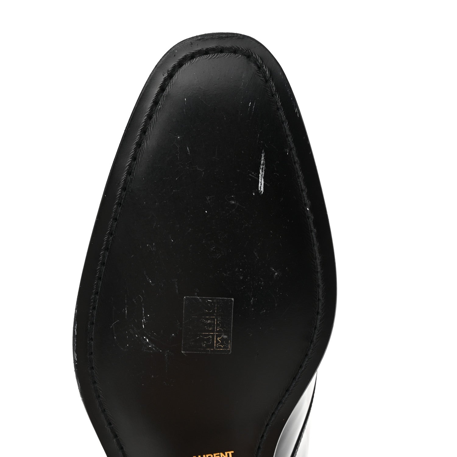 Saint Laurent Patent Calfskin Montaigne 25 Uniform 45 Black 9 of 12