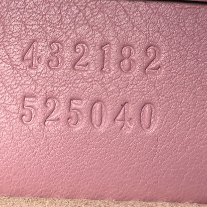 Gucci Calfskin Studded Small Padlock Shoulder Bag Carmine Rose 7 of 12