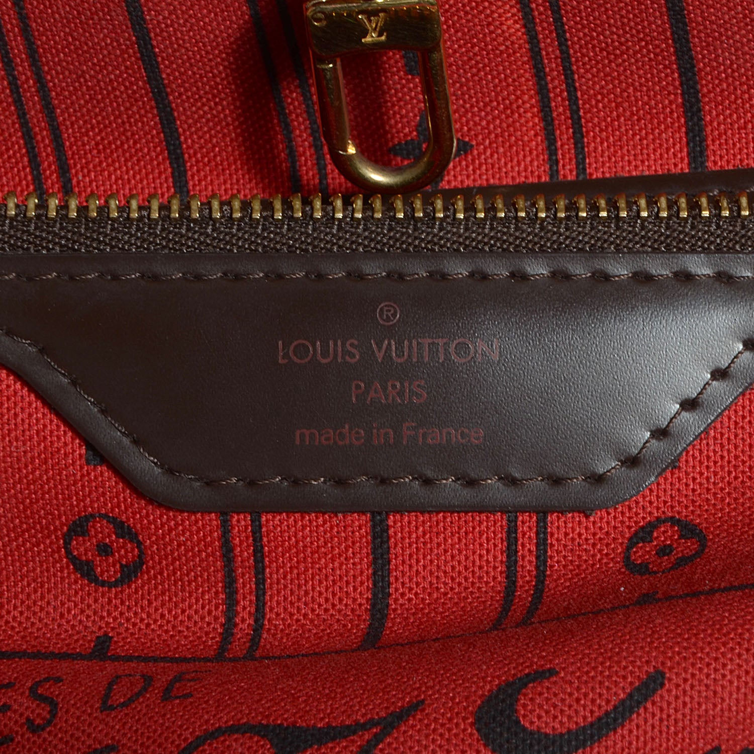 Louis Vuitton Damier Ebene Neverfull GM 6 of 7
