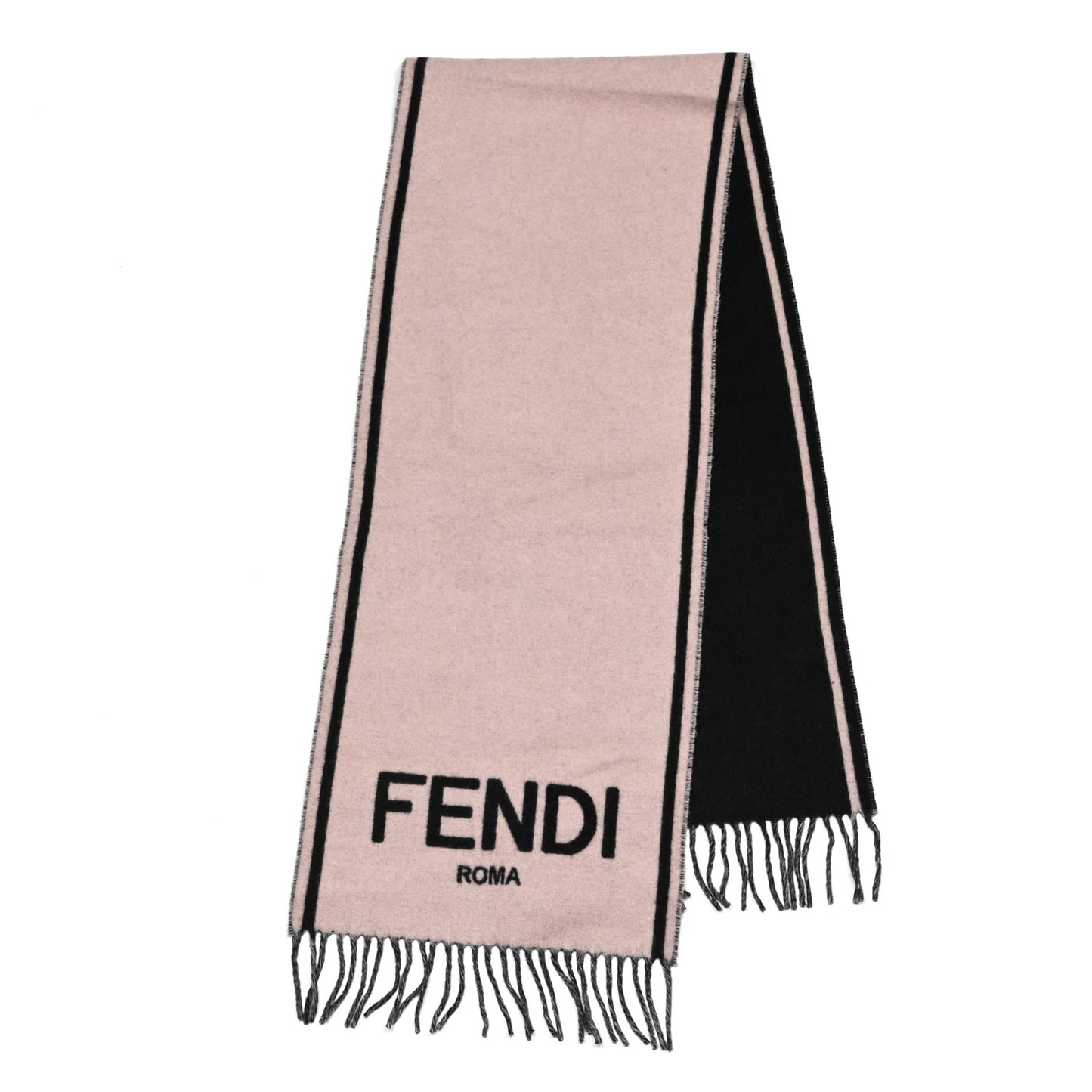 Cashmere Logo Scarf Pink Black