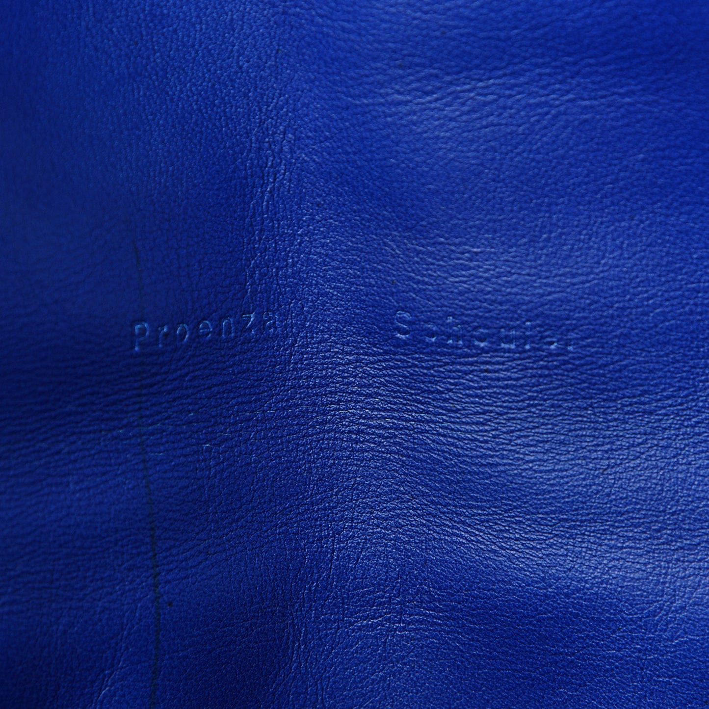 Canvas Carpet Print Lambskin Small Lunch Bag Clutch Charcoal Electric Blue