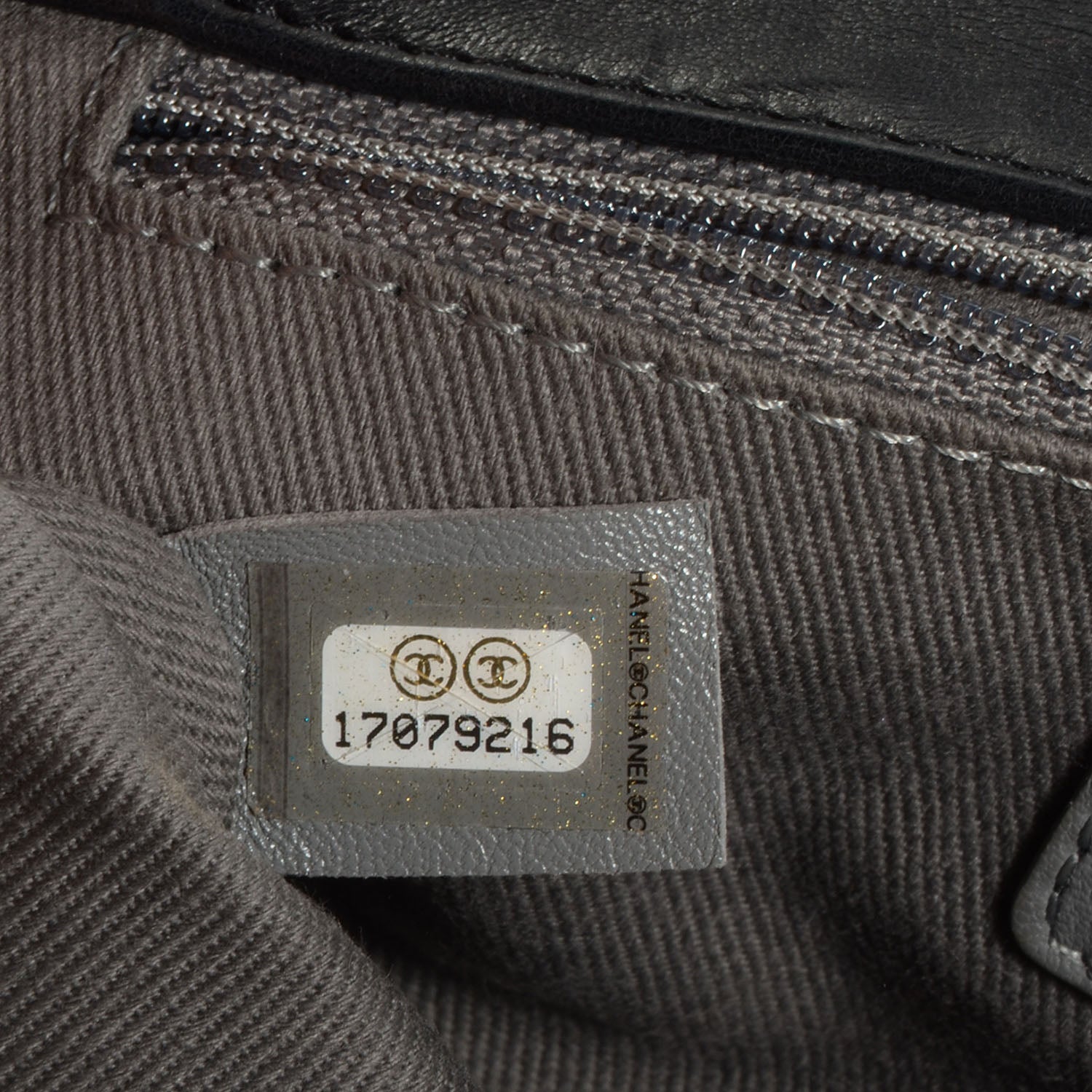Chanel Calfskin Crystal Embossed Medium Boy Flap Black 7 of 8