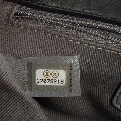 Chanel Calfskin Crystal Embossed Medium Boy Flap Black 7 of 8