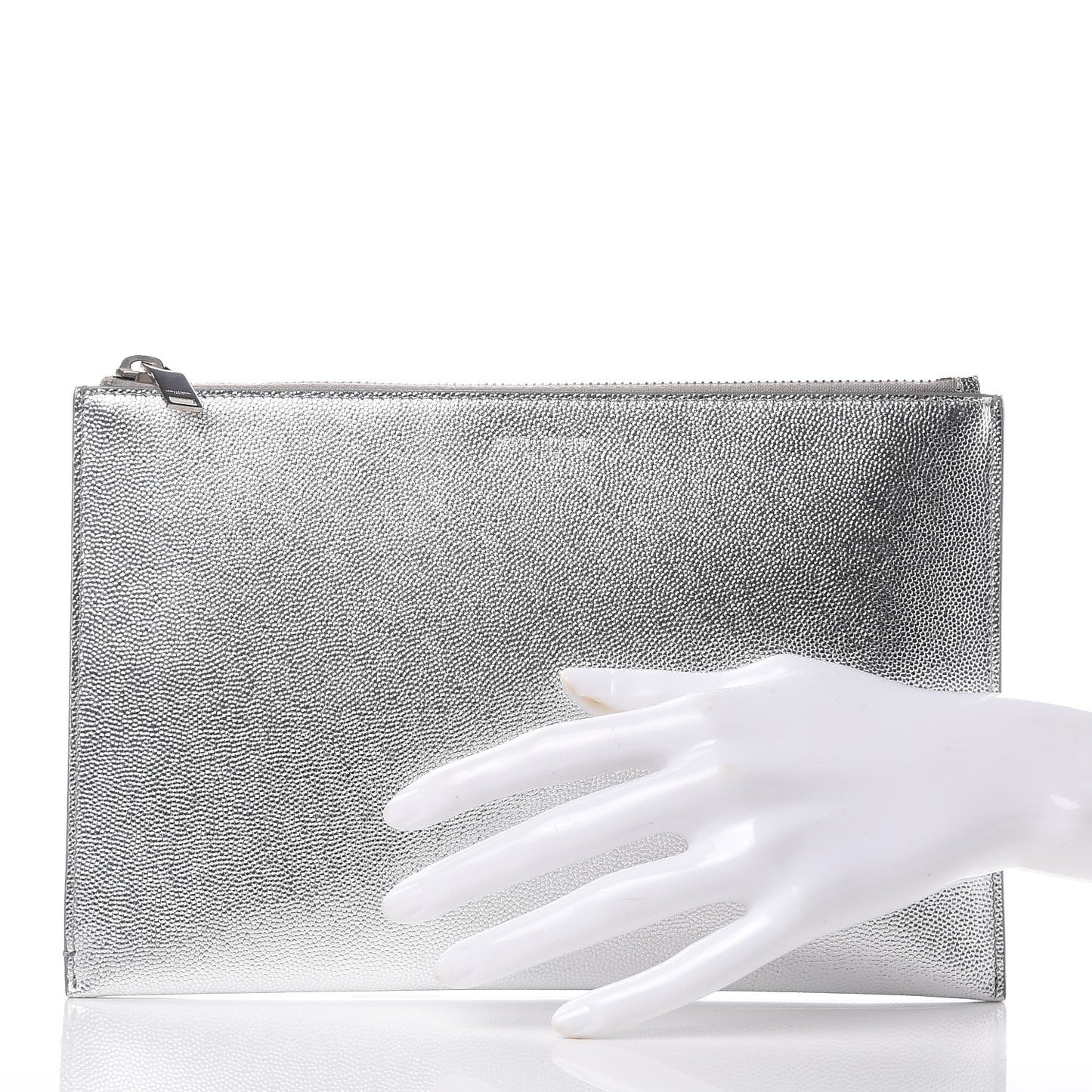 Metallic Grain de Poudre Mini Tablet Holder Argento