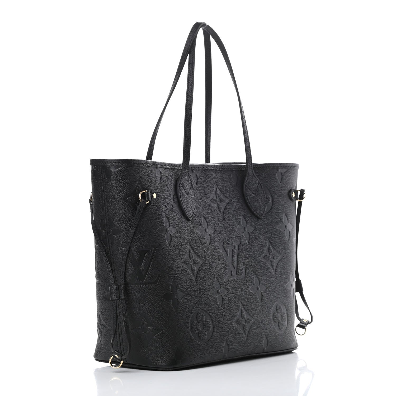 Louis Vuitton Empreinte Monogram Giant Neverfull MM Black 4 of 11