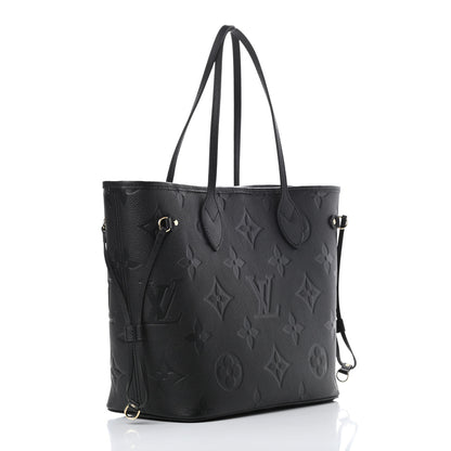 Louis Vuitton Empreinte Monogram Giant Neverfull MM Black 4 of 11