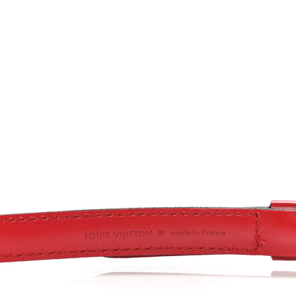 Louis Vuitton Calfskin 16mm Adjustable Shoulder Strap Red 3 of 6