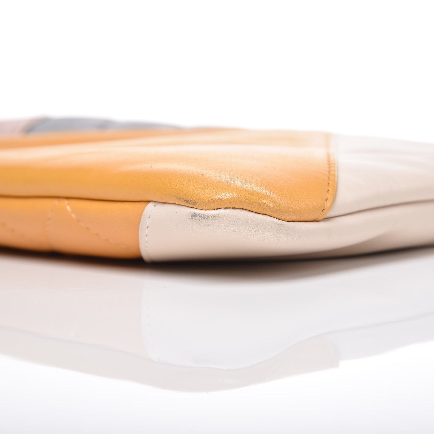 Lambskin Patchwork Large Cosmetic Case Multicolor