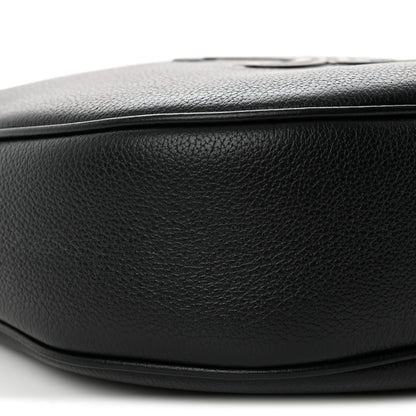 Celine Supple Calfskin Cuir Triomphe Small Heloise Shoulder Bag Black 9 of 11