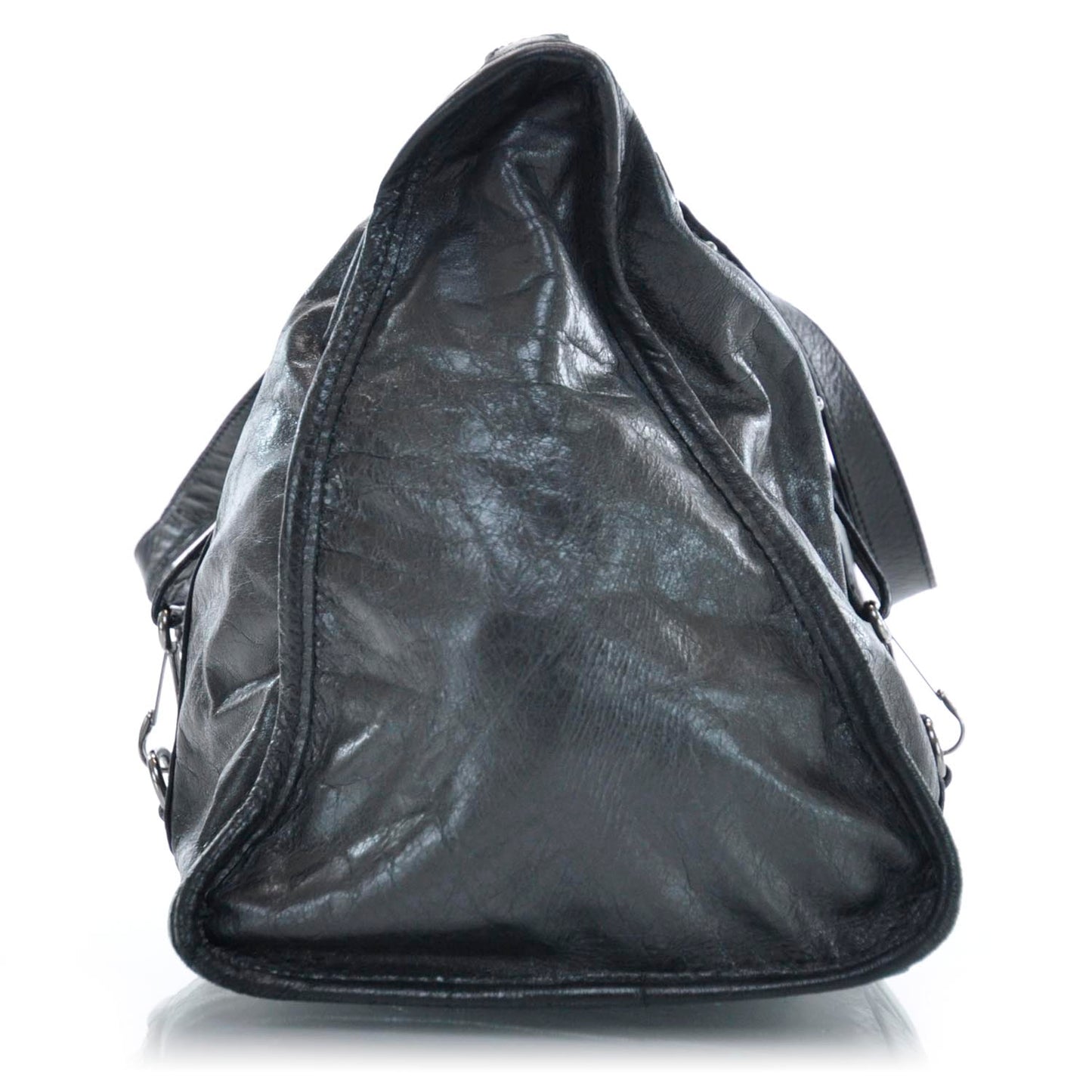 BALENCIAGA Chevre Perforated Hook Tote Black